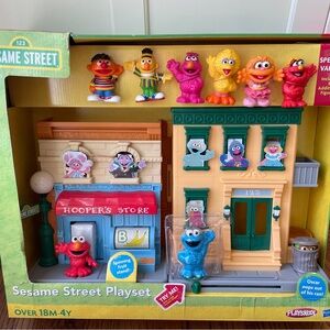 Sesame Street 123 Playset 2011 Playskool w/ Figures Elmo Big Bird- Original Box